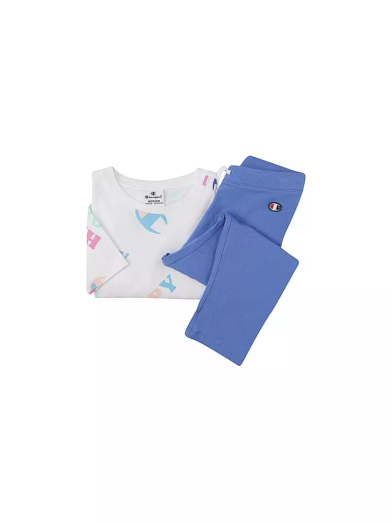 CHAMPION | Mädchen Set 2-teilig (T-Shirt und Leggings) | weiss