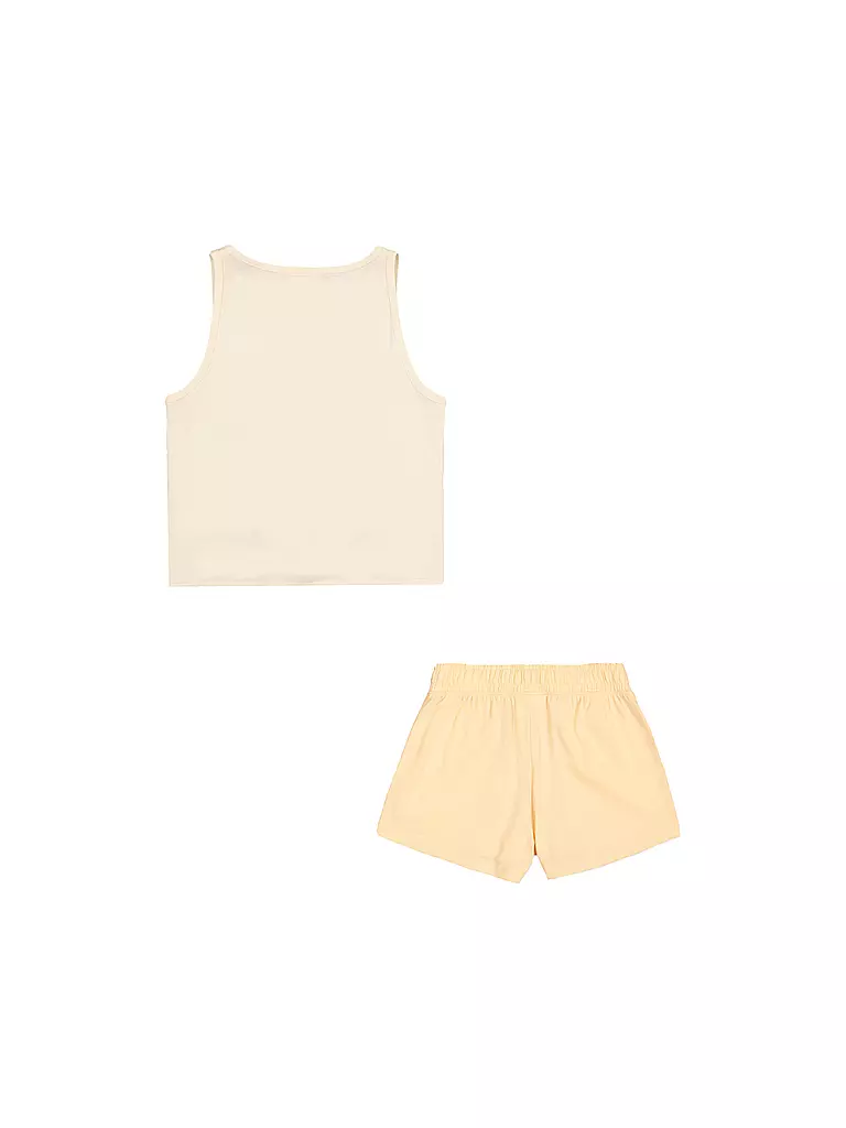 CHAMPION | Mädchen Set 2-teilig Top und Shorts | beige
