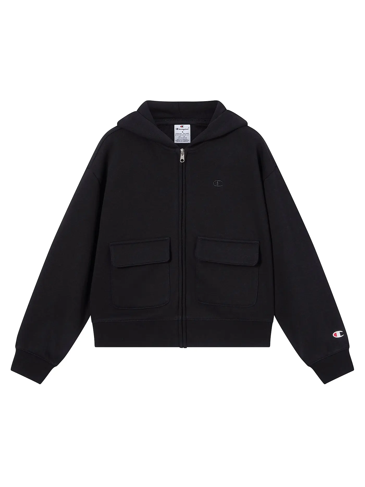 CHAMPION | Mädchen Sweatjacke  | schwarz