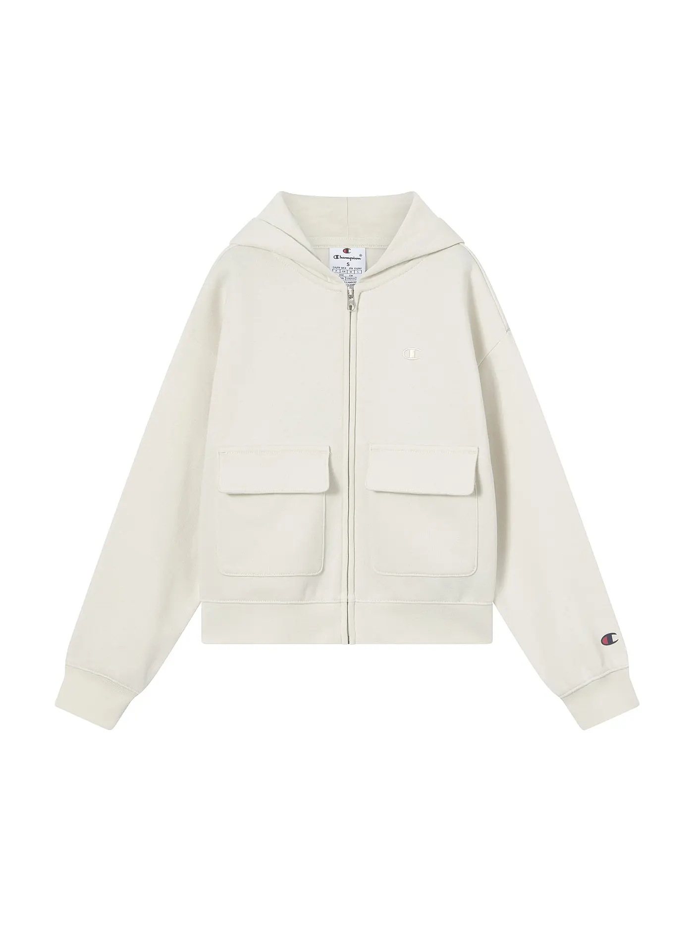 CHAMPION | Mädchen Sweatjacke  | creme