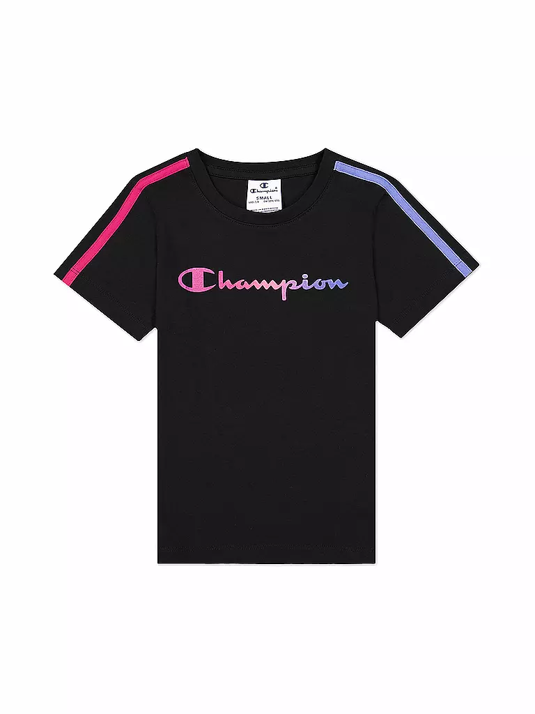 CHAMPION | Mädchen T-Shirt  | schwarz