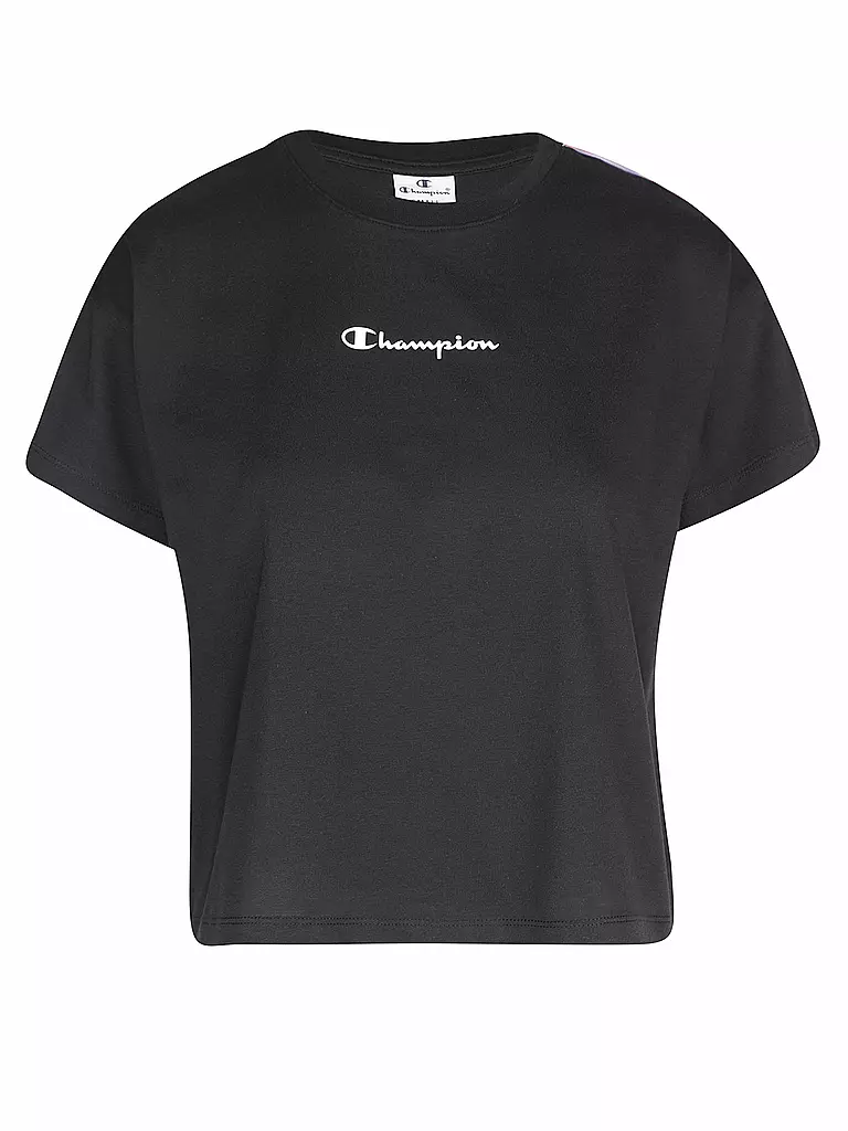CHAMPION | T-Shirt Cropped Fit  | schwarz