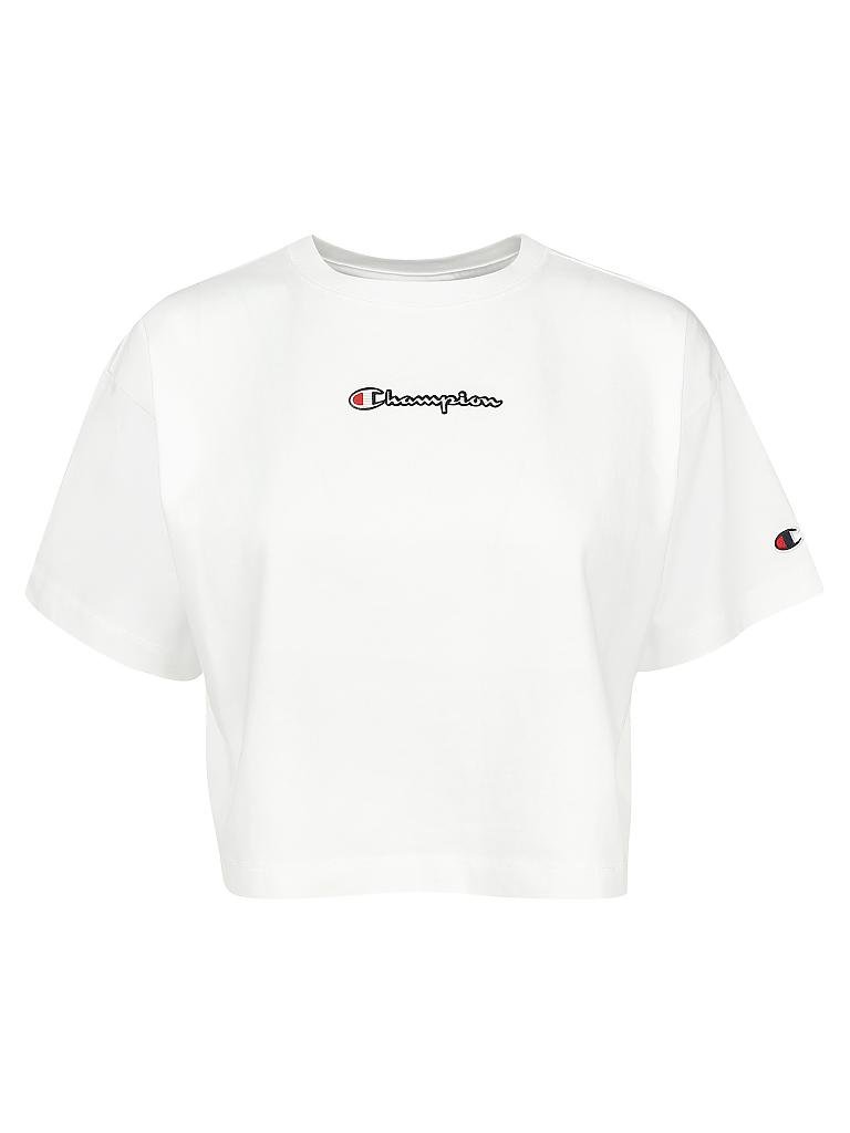 CHAMPION | T-Shirt Cropped Fit | weiß