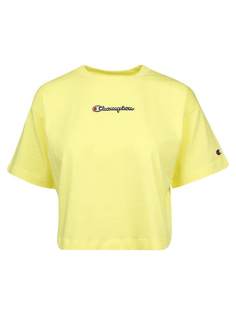 CHAMPION | T-Shirt Cropped Fit | gelb