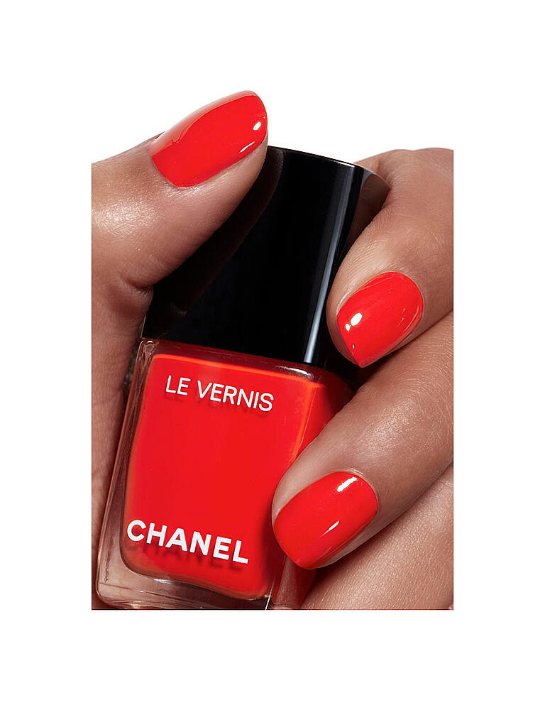 CHANEL |  NAGELLACK MIT LANGEM HALT 13ML | orange