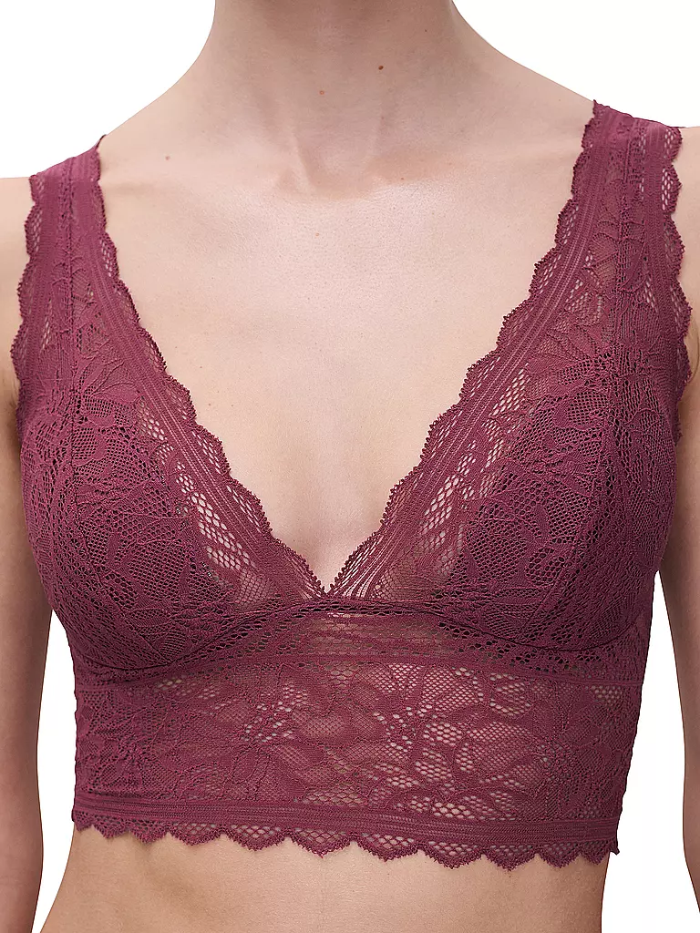 CHANTELLE | Bustier FLORAL TOUCH sienna | dunkelrot