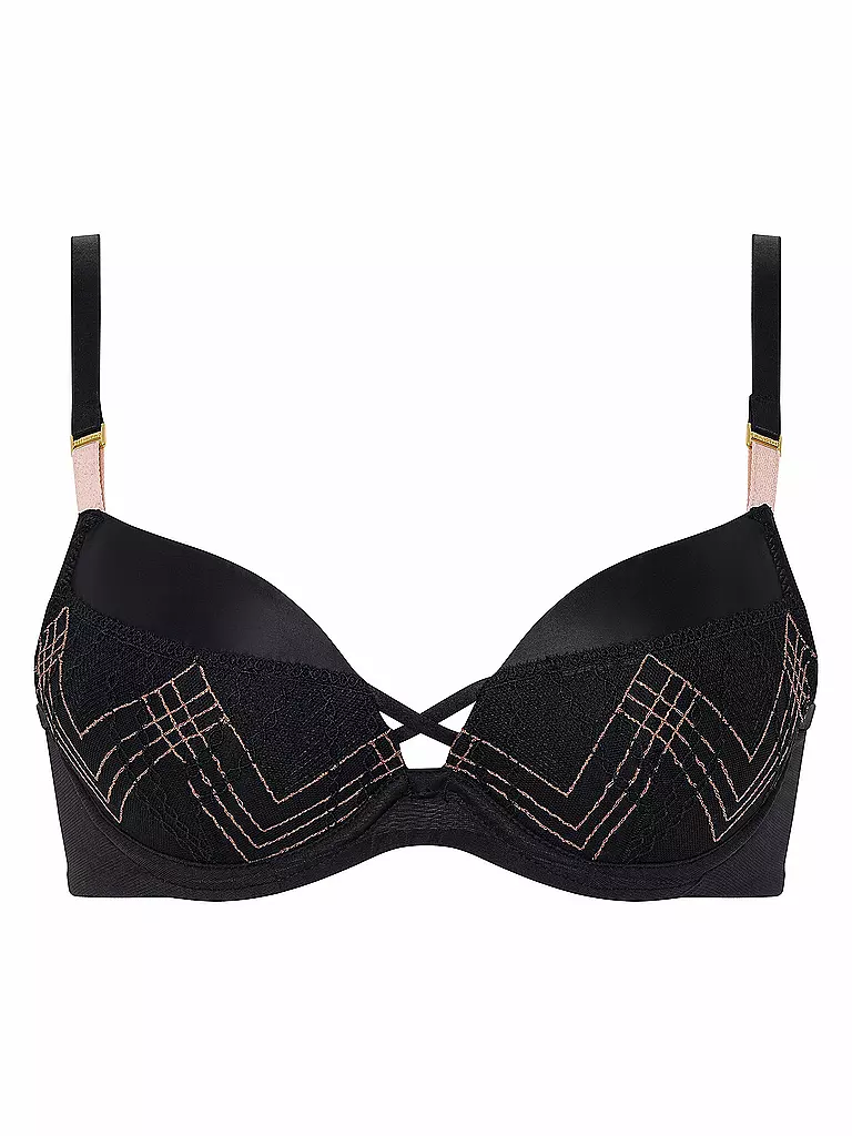 CHANTELLE | Push Up BH MEMENTO schwarz / pink lurex | schwarz