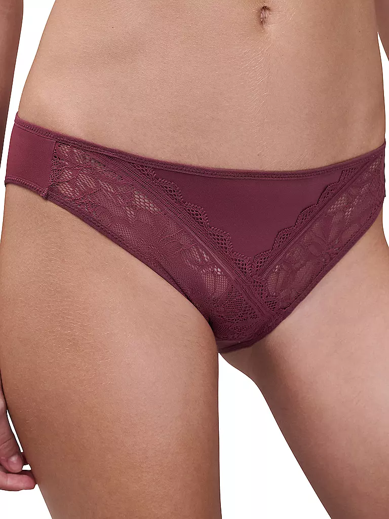 CHANTELLE | Slip FLORAL TOUCH sienna | dunkelrot