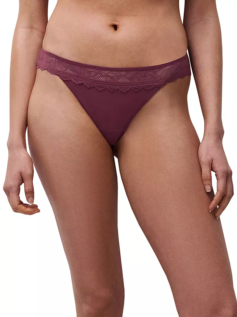 CHANTELLE | String FLORAL TOUCH sienna | dunkelrot