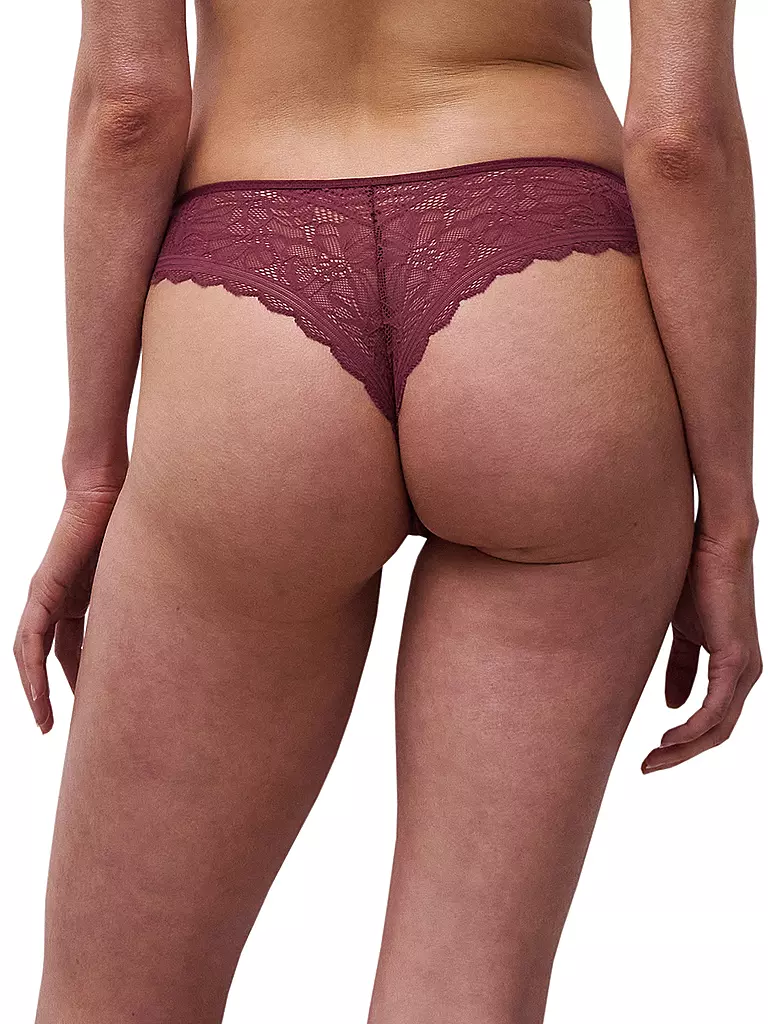 CHANTELLE | String FLORAL TOUCH sienna | dunkelrot