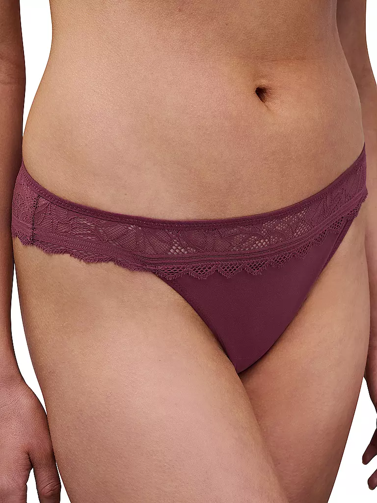 CHANTELLE | String FLORAL TOUCH sienna | dunkelrot