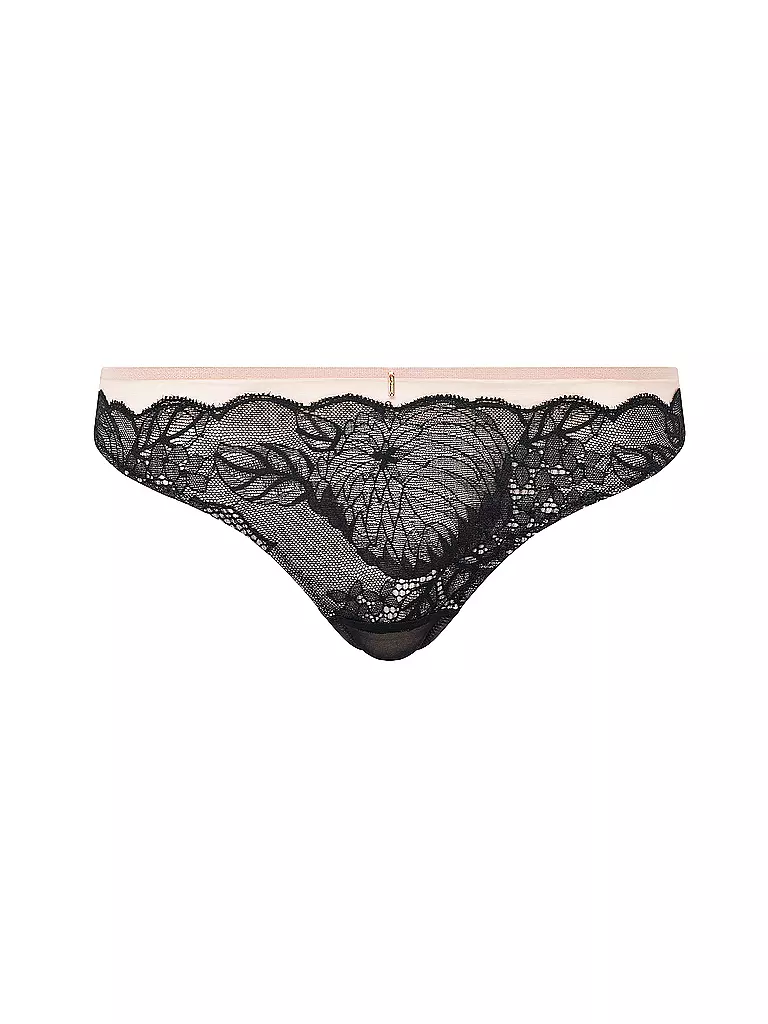 CHANTELLE | String MIDNIGHT FLOWERS schwarz | schwarz