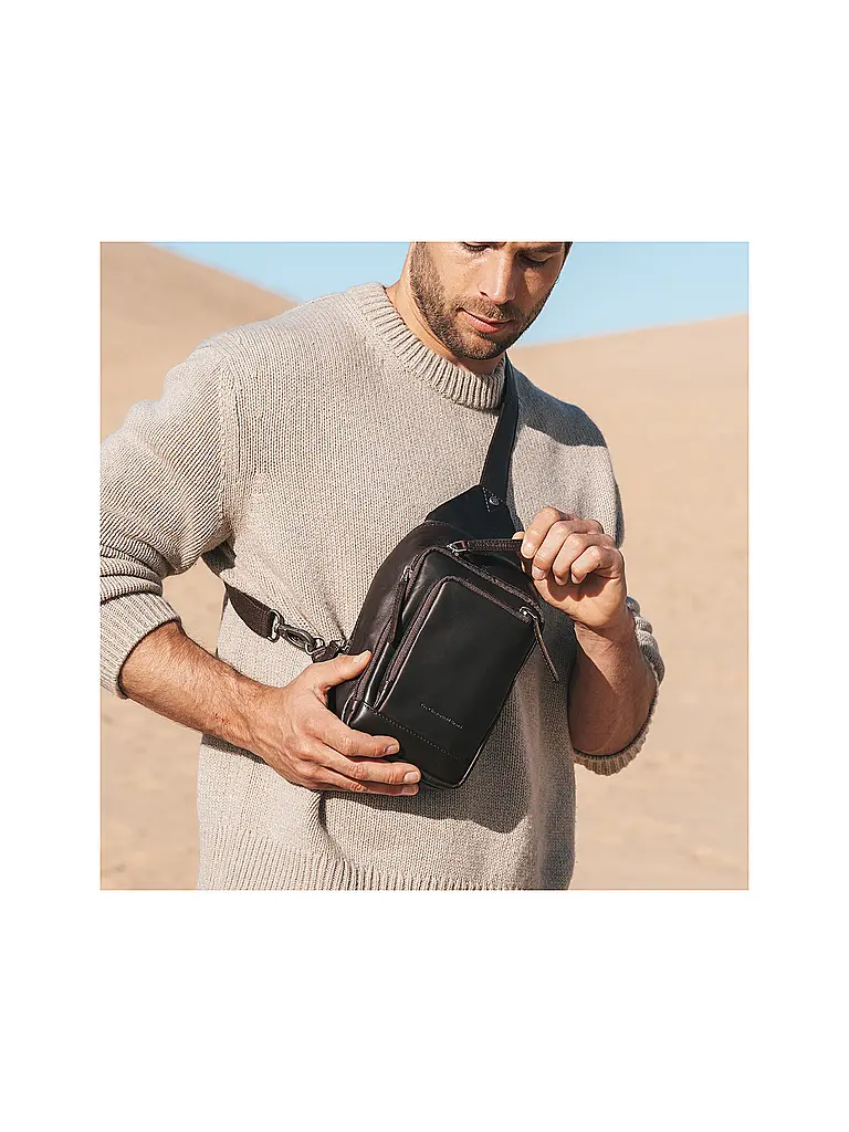 CHESTERFIELD | Ledertasche - Umhängetasche RIGA | Braun