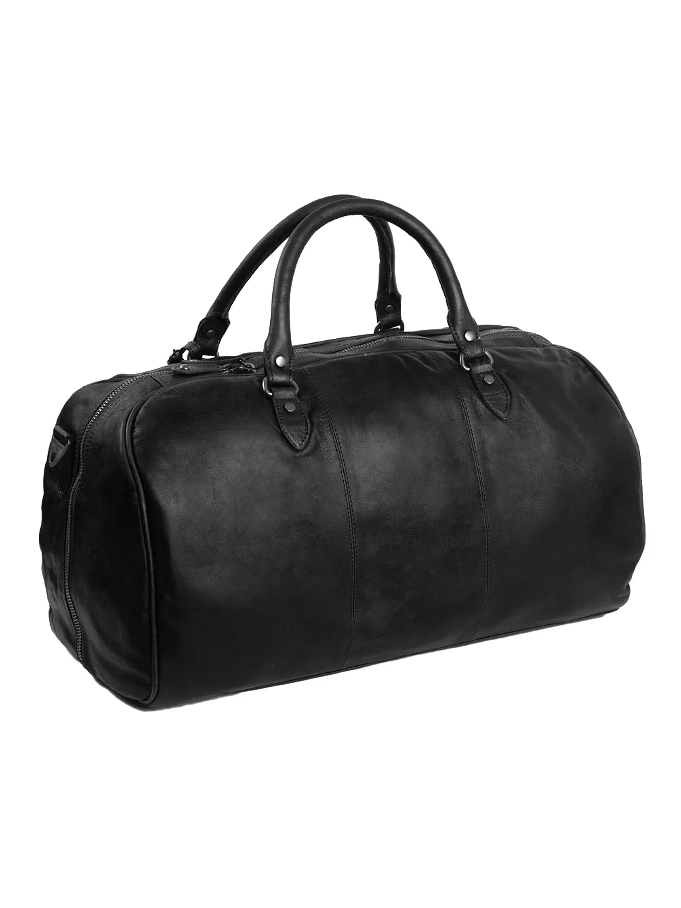 CHESTERFIELD | Ledertasche - Weekender WILLIAM | schwarz