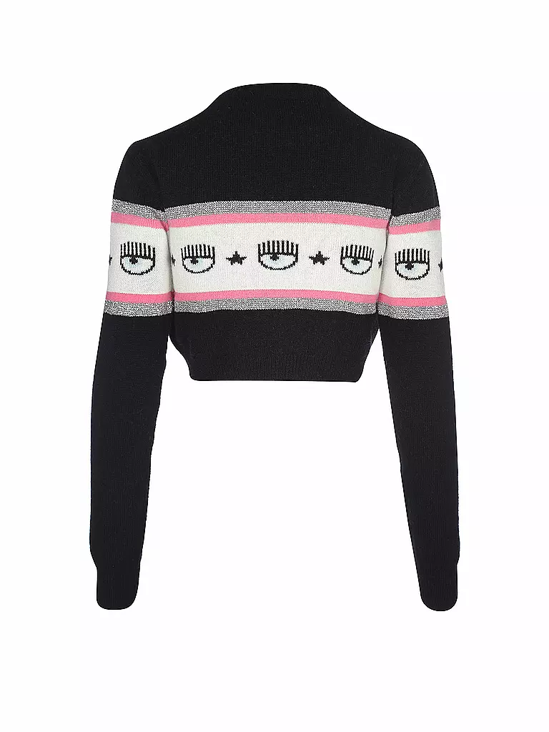 CHIARA FERRAGNI | Pullover Cropped Fit | schwarz