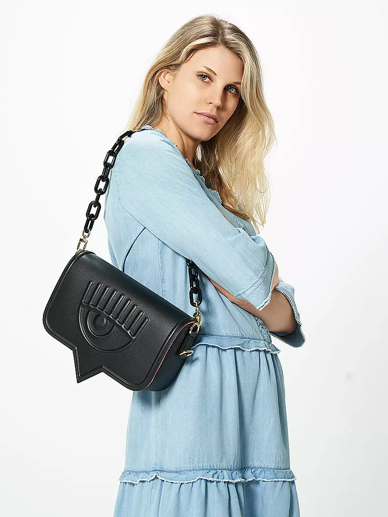 CHIARA FERRAGNI | Tasche - Umhängetasche Eyelike Groß | schwarz