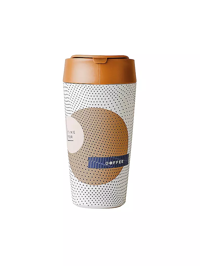 CHIC.MIC | Becher bioloco plant deluxe cup 420ml Time for Coffee | bunt
