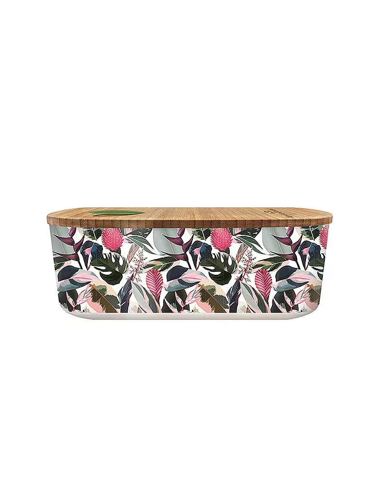 CHIC.MIC | Frischhaltedose bioloco plant lunchbox oval Tropical Leaves | bunt