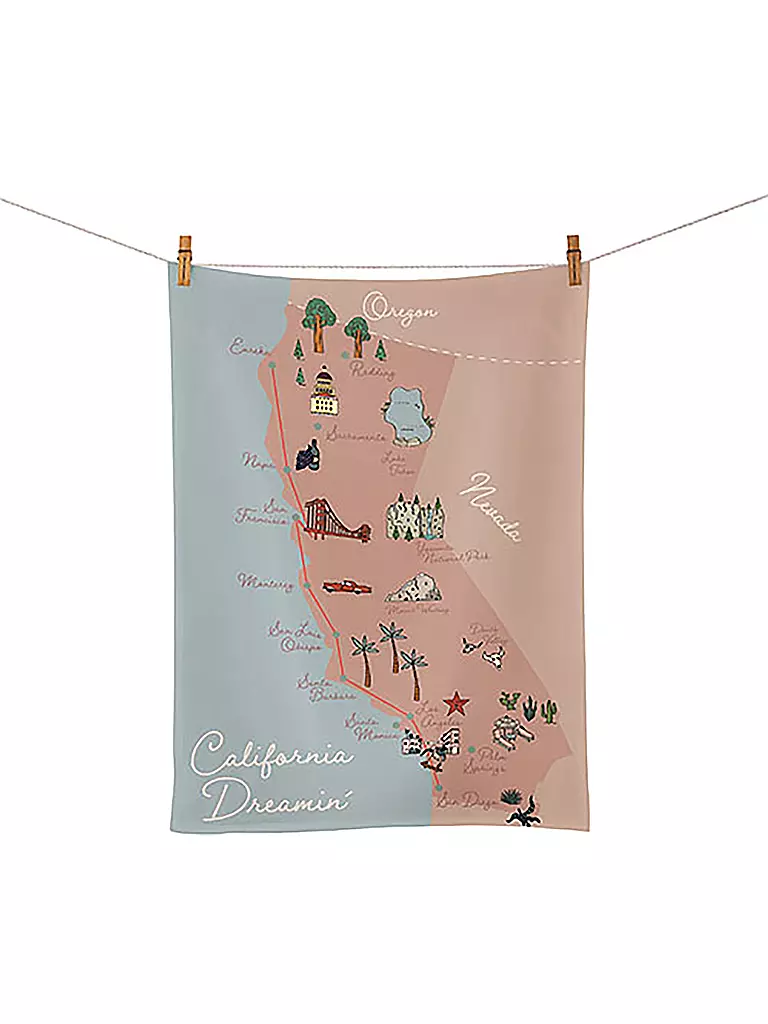 CHIC.MIC | Geschirrtuch 50x70cm California Dream | bunt