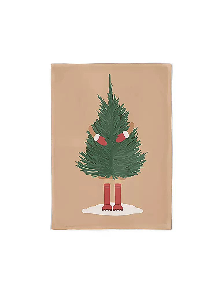 CHIC.MIC | Geschirrtuch Organic Kitchen Towel 50x70cm Tree on Legs | bunt