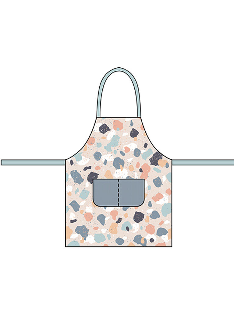 CHIC.MIC | Kinder Küchenschürze Organic Terrazzo | bunt