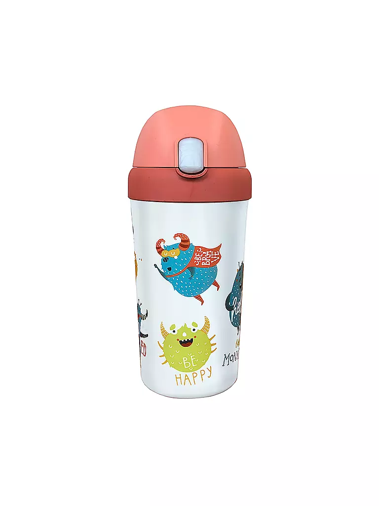 CHIC.MIC | Kinder Trinkbecher Cup bioloco plant 400ml Happy Monster | bunt