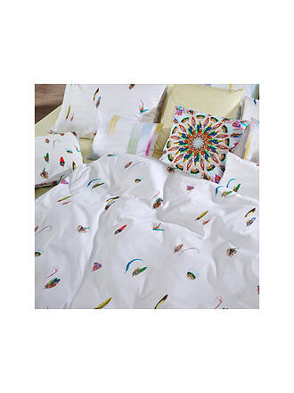 CHRISTIAN FISCHBACHER | Satin Deckenbezug 140x200cm FEATHERS Weiss 