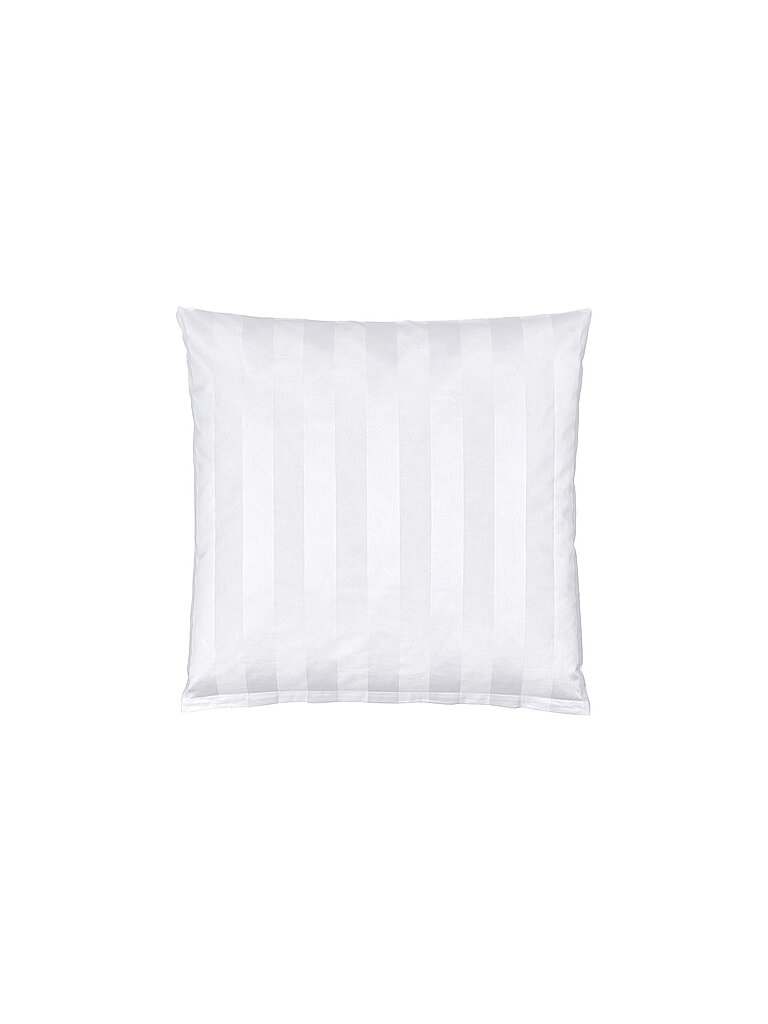 CHRISTIAN FISCHBACHER Satin Kissenbezug 70x90cm Broadway Weiss weiss