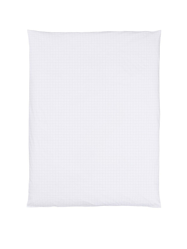 Satin Deckenbezug 140x200cm TIMES SQUARE Weiss weiss baby