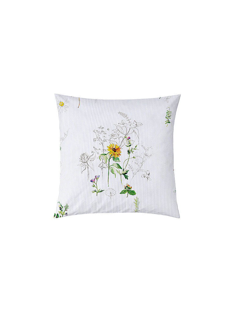 CHRISTIAN FISCHBACHER Satin Kissenbezug 70x90cm NATURE STRIPE Weiss weiss