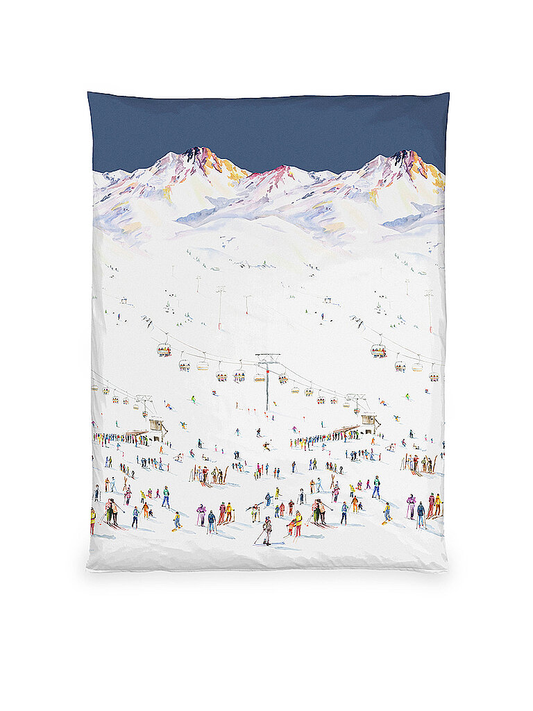 CHRISTIAN FISCHBACHER Satin Deckenbezug SKI 140x200  Weiss weiss
