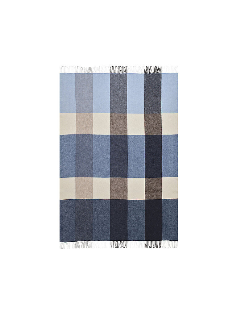 CHRISTIAN FISCHBACHER Tagesdecke - Plaid  130x200cm CORTINA Grau Karo grau