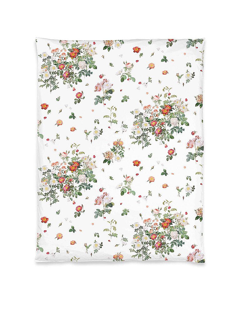 CHRISTIAN FISCHBACHER Housse de couette en satin WILDROSE 140x200 Blanc blanc