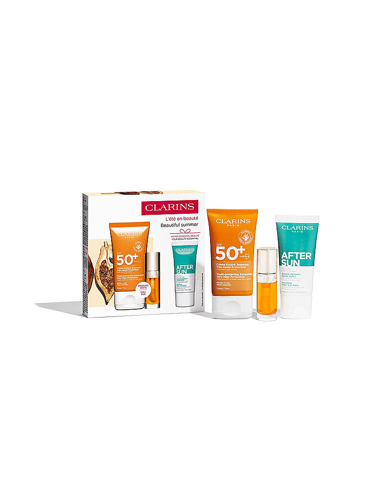 CLARINS Geschenkset - Clarins Sonnenpflege SPF50 Set 50ml / 30ml / 7ml