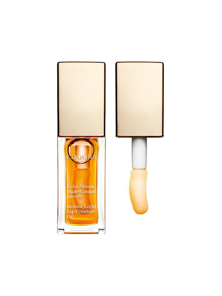 CLARINS | Eclat Minute Huile Confort Levres - pflegendes Lippenöl (01 Honey) | rosa