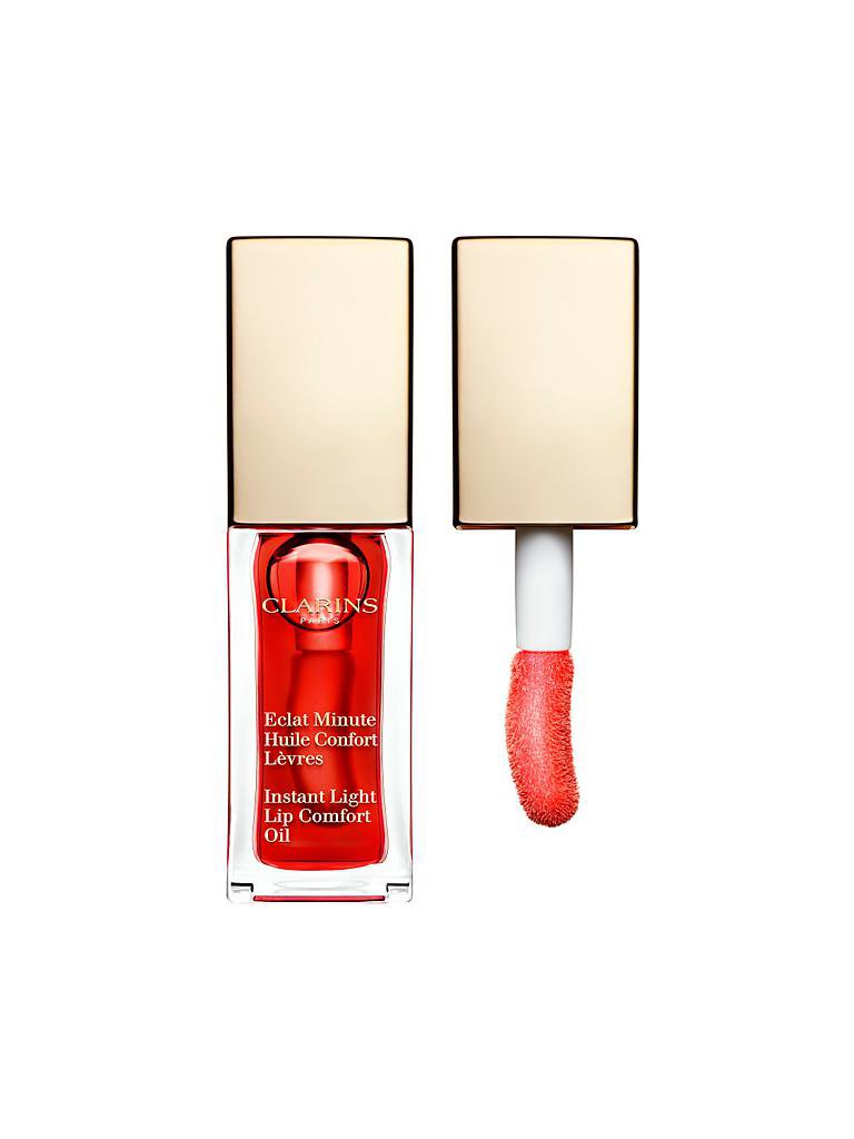 CLARINS | Eclat Minute Huile Confort Levres - pflegendes Lippenöl (03 Red Berry)  | rot