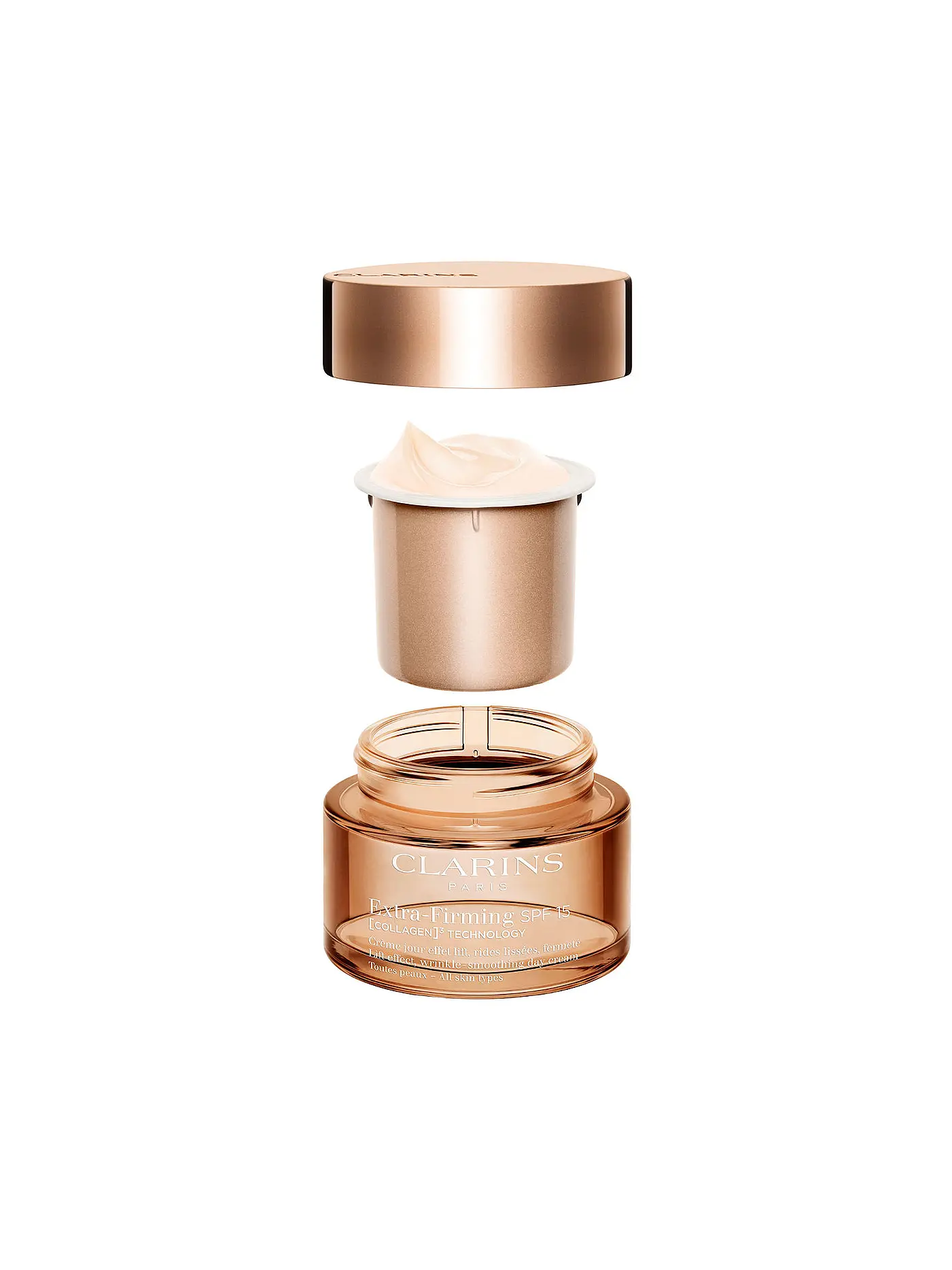 CLARINS | Gesichtscreme - Extra-Firming Jour SPF 15 [COLLAGEN]³ TECHNOLOGY Toutes Peaux Refill 50ml | keine Farbe