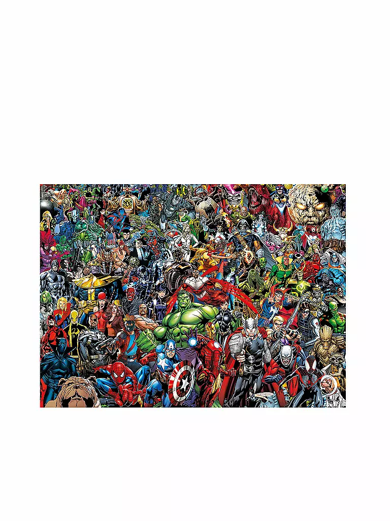 CLEMENTONI | Kinderpuzzle 1000 Teile Impossible Puzzle Marvel Universe | keine Farbe