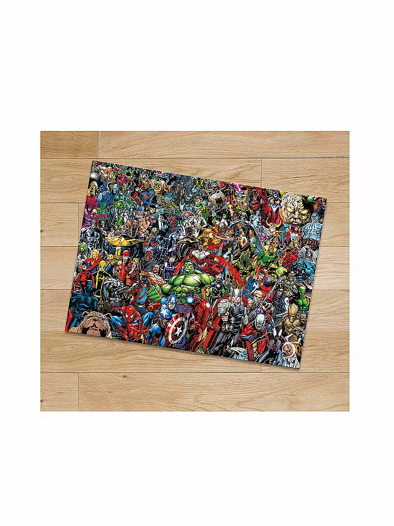 CLEMENTONI | Kinderpuzzle 1000 Teile Impossible Puzzle Marvel Universe | keine Farbe