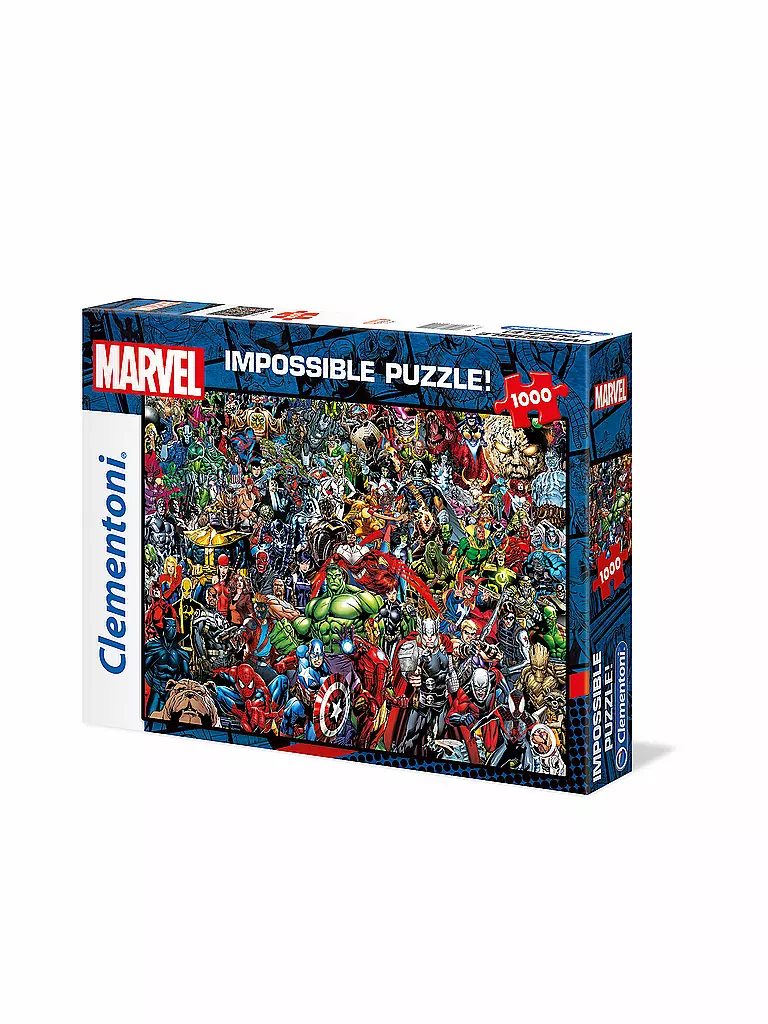 CLEMENTONI | Kinderpuzzle 1000 Teile Impossible Puzzle Marvel Universe | keine Farbe