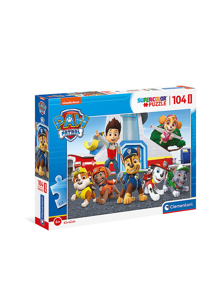 CLEMENTONI Kinderpuzzle 104 Teile Maxi Paw Patrol keine Farbe
