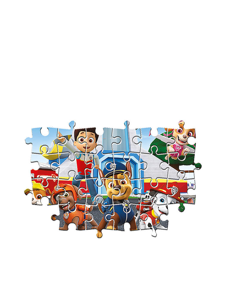 CLEMENTONI Kinderpuzzle 104 Teile Maxi Paw Patrol transparent