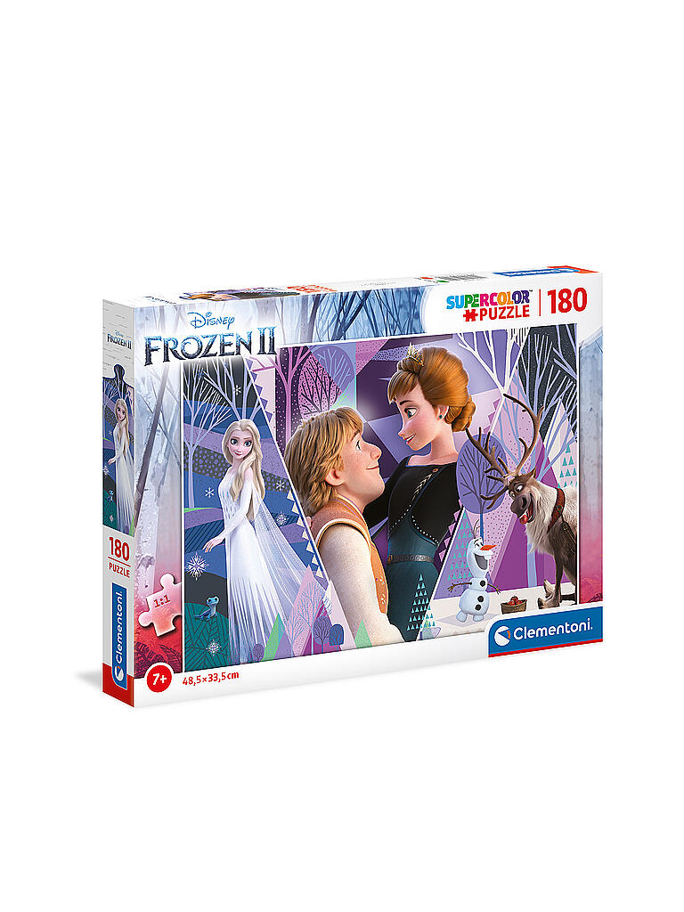 CLEMENTONI | Kinderpuzzle 180 Teile Supercolor Frozen 2 | keine Farbe