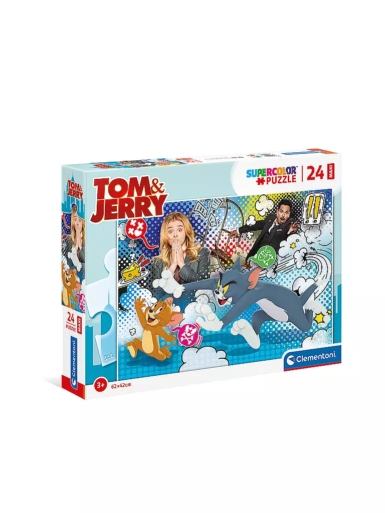 CLEMENTONI | Kinderpuzzle 24 Teile Maxi Tom & Jerry | keine Farbe