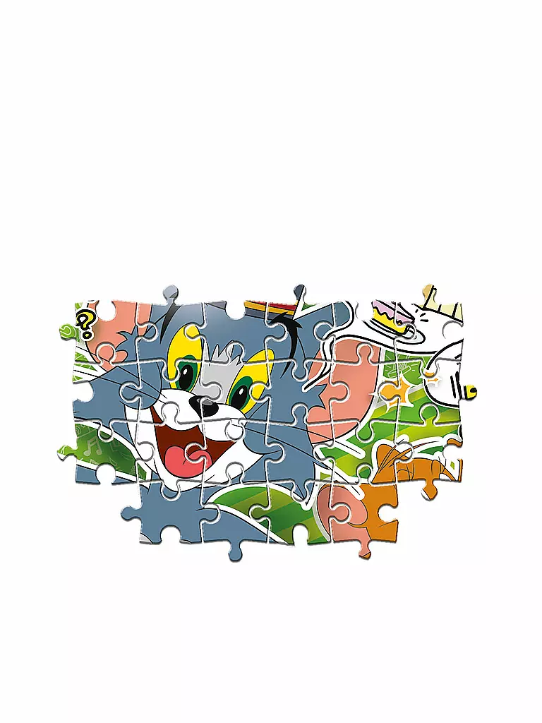 CLEMENTONI | Kinderpuzzle 3 x 48 Teile Supercolor Tom & Jerry | keine Farbe