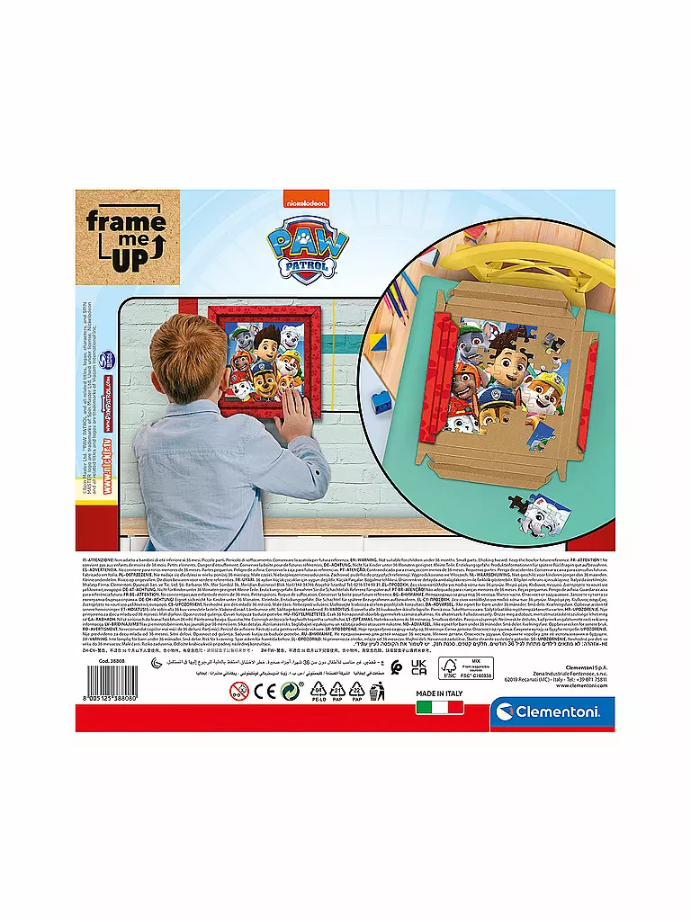 CLEMENTONI | Kinderpuzzle 60 Teile Frame me up Paw Patrol | keine Farbe