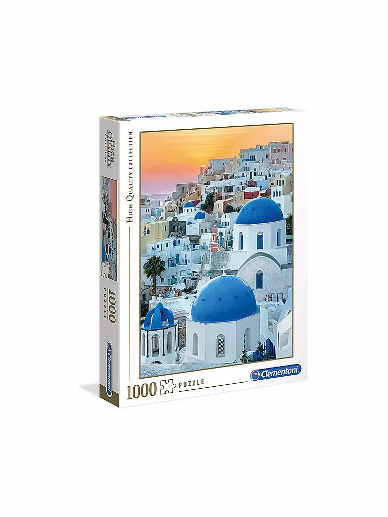 CLEMENTONI | Puzzle - Santorini 1000 Teile | keine Farbe