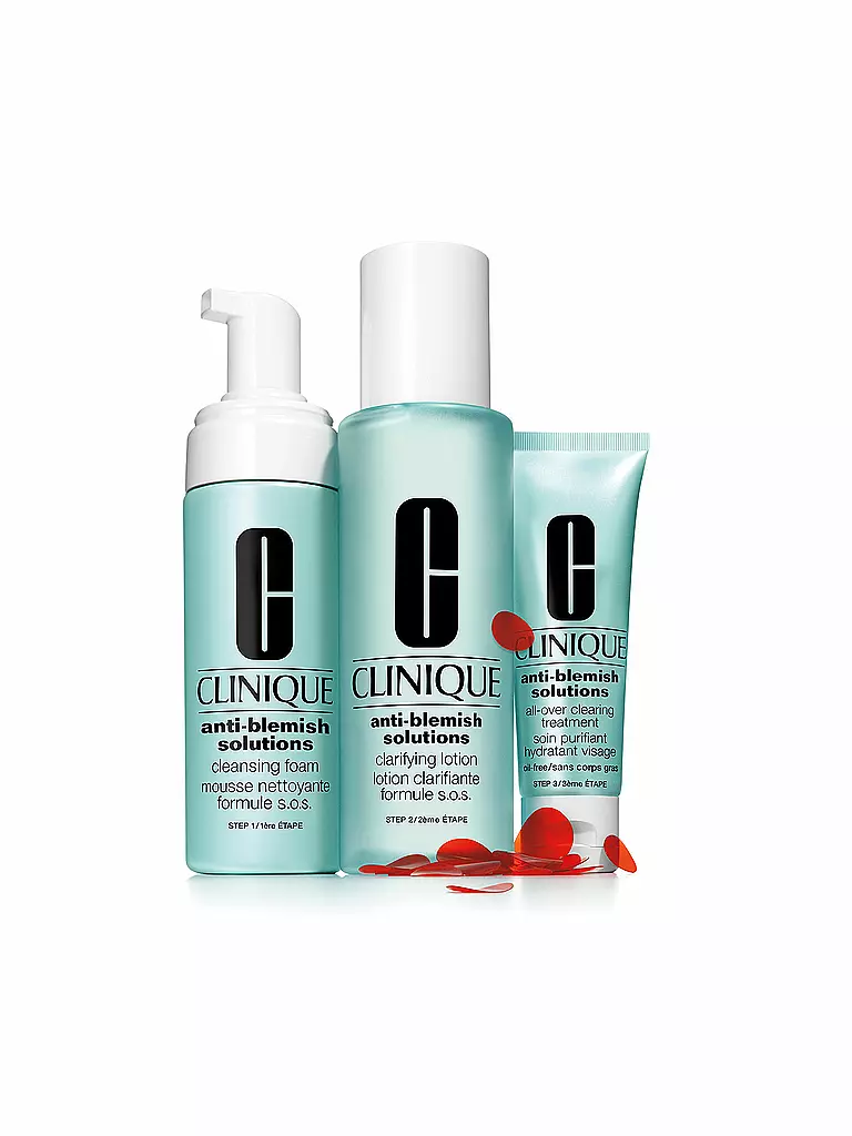 CLINIQUE | Gesichtspflegeset - 3 Schritte Pflegesystem (50ml/100ml/30ml) | keine Farbe