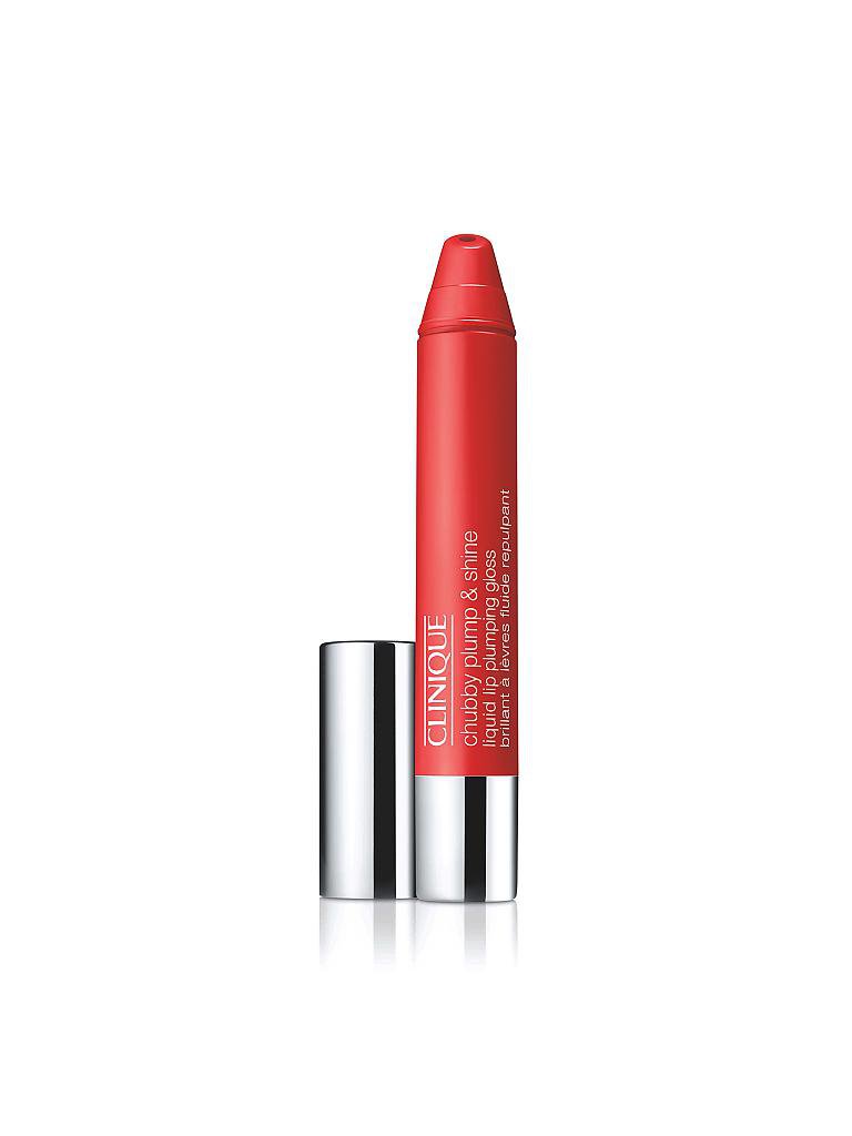 CLINIQUE | Lippenstift - Chubby Plump and Shine Liquid Lip Pluming Gloss (02 Super Scarlet) | rot