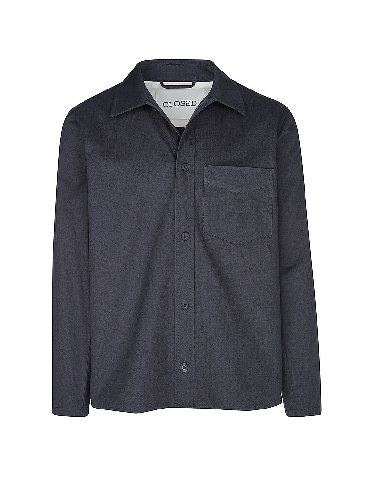 Overshirt dunkelblau L herren